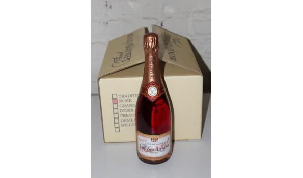 6 flessen à 75cl champagne Leblond-Lenoir, Rosé Brut,